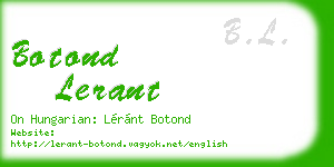 botond lerant business card
