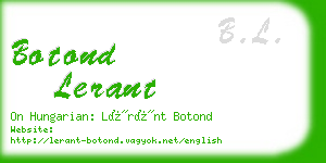 botond lerant business card